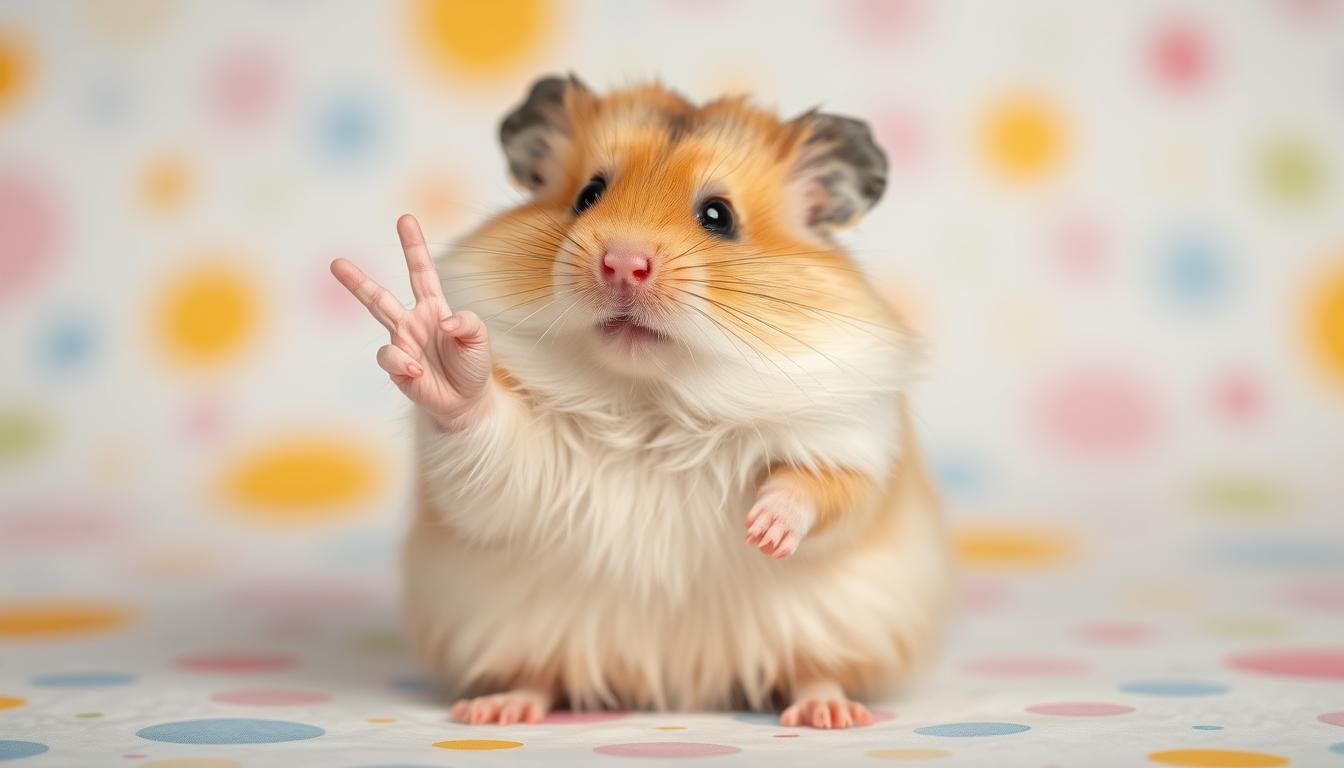 Hamster Peace Sign Meme PNG: Cute Digital Humor