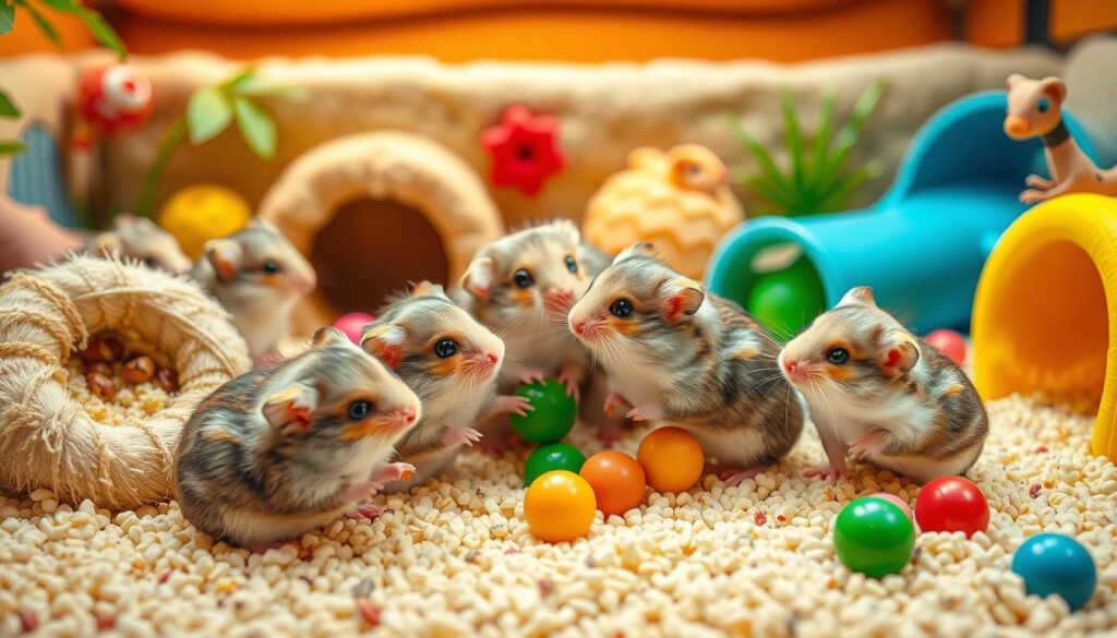 Russian dwarf hamsters