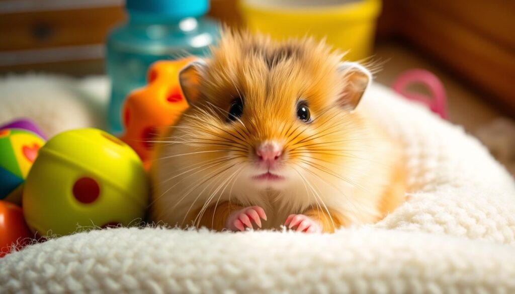 fluffy dwarf hamster