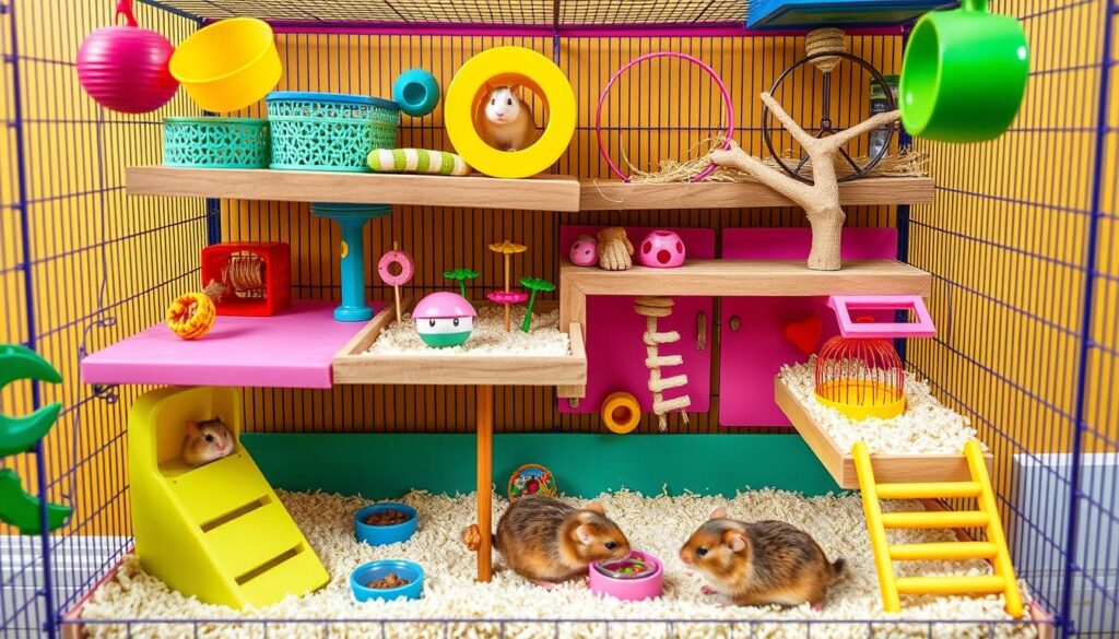 hamster cage setup