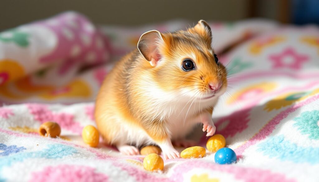 short-haired syrian hamster