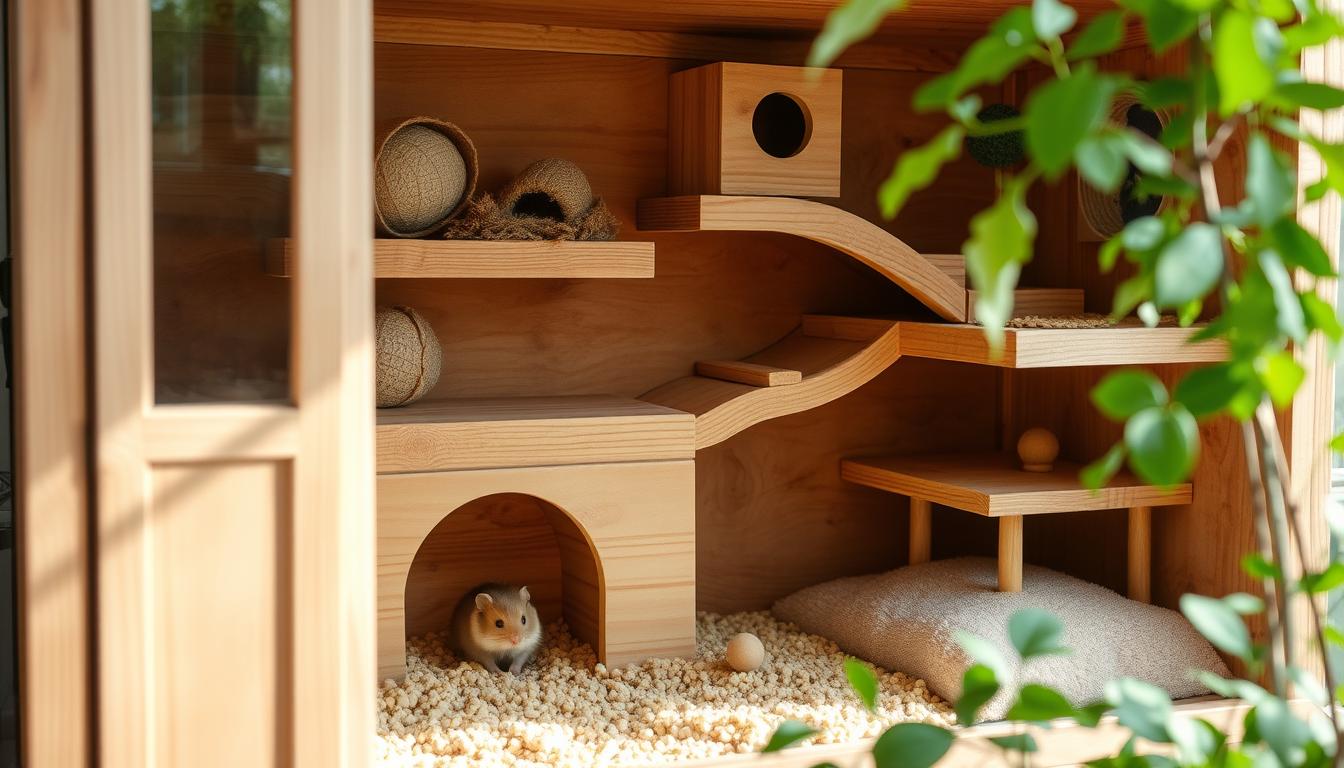 Wooden Cage Hamster: Ideal Home for Your Furry Friend