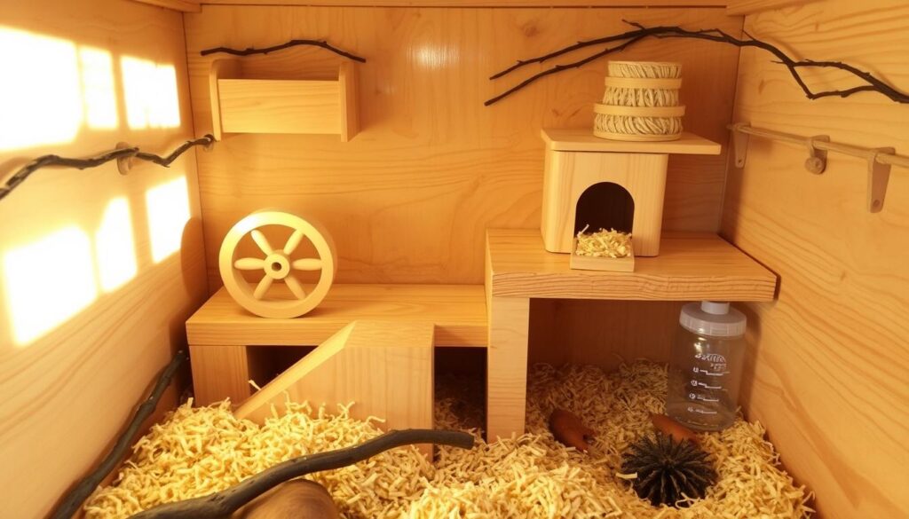 wooden hamster home accessories